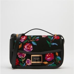 ♠️ Rare Needlepoint Kate Spade Katy Autumn Floral Convertible Shoulder Bag NWT